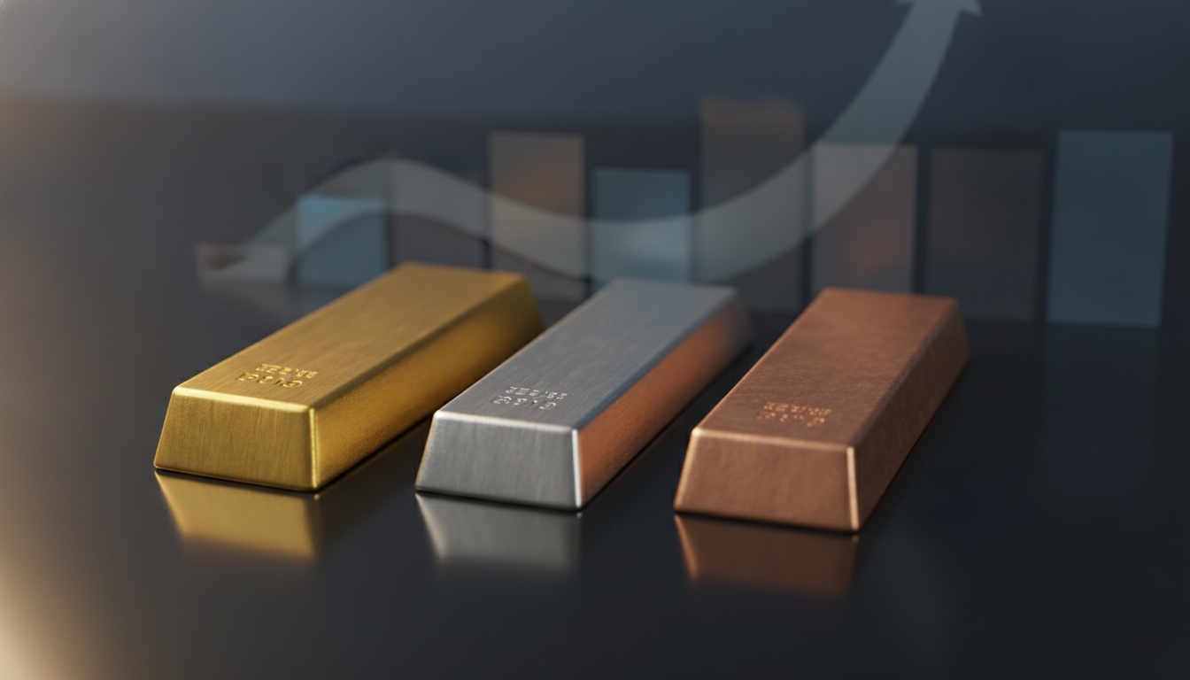 suivez les tendances actuelles des cours de l'or, de l'argent et du cuivre. analyse des marchés des métaux précieux et industriels pour mieux investir.